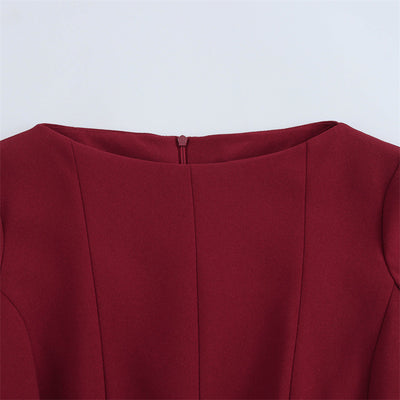 European And American Style Fashion Elegant Sexy Wave Wide Swing Short Dress