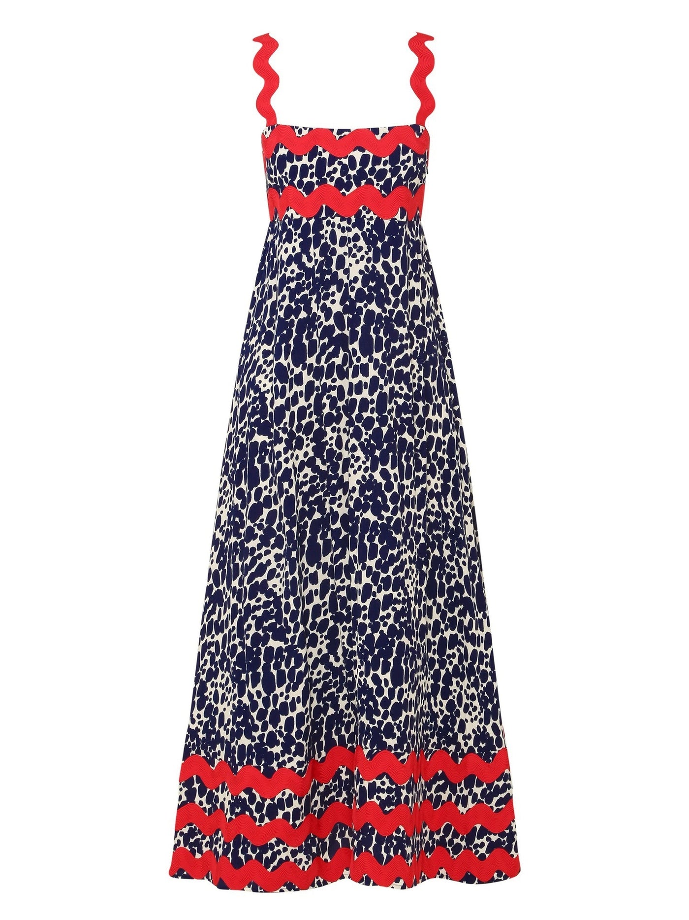 Small Floral Wave Suspender Skirt